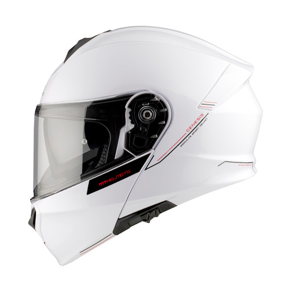 MT Helmets GENESIS SV SOLID A0 GLOSS PEARL WHITE XL